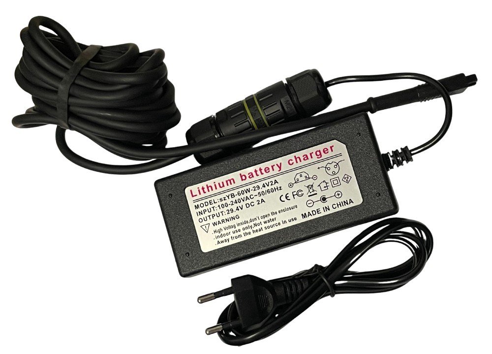 Big Max Stratos/Nano/Pro chargeur de batterie, noir/bleu