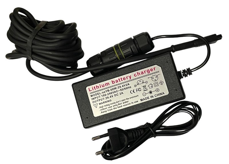 Big Max Stratos/Nano/Pro chargeur de batterie, noir/bleu