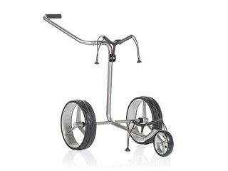 JuCad Junior Stainless Steel chariot manuel 3 roues + sac JTT, argenté
