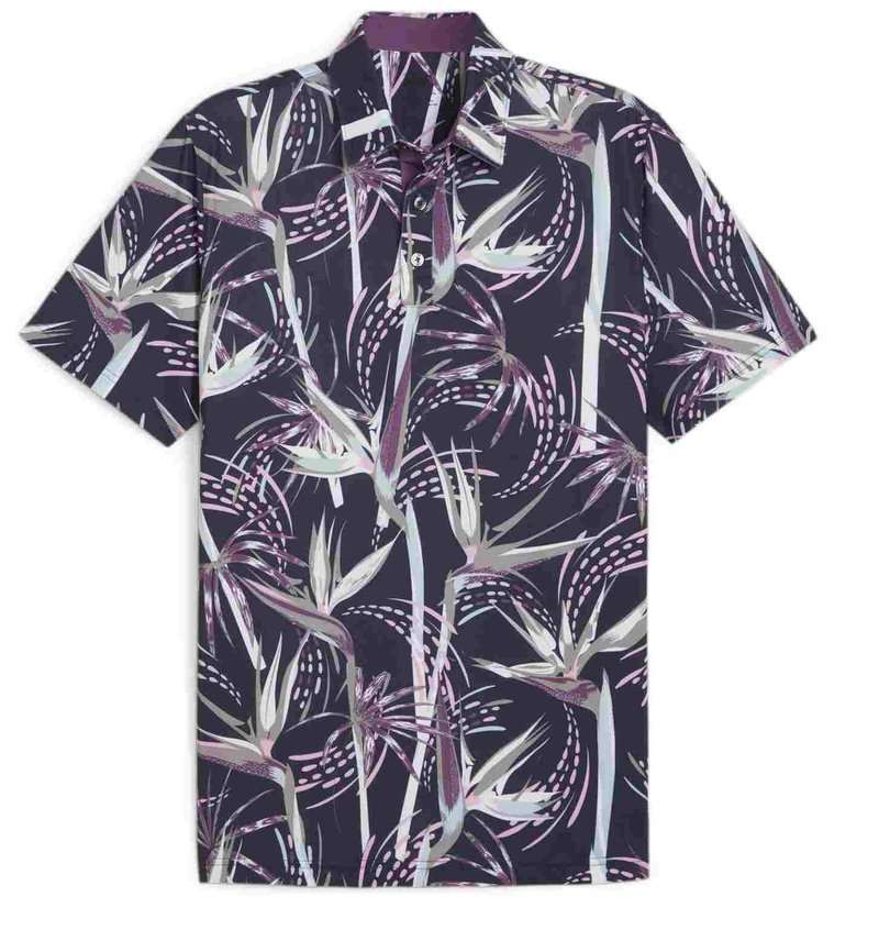 Puma Mattr Birds of Paradise polo homme, deep blue