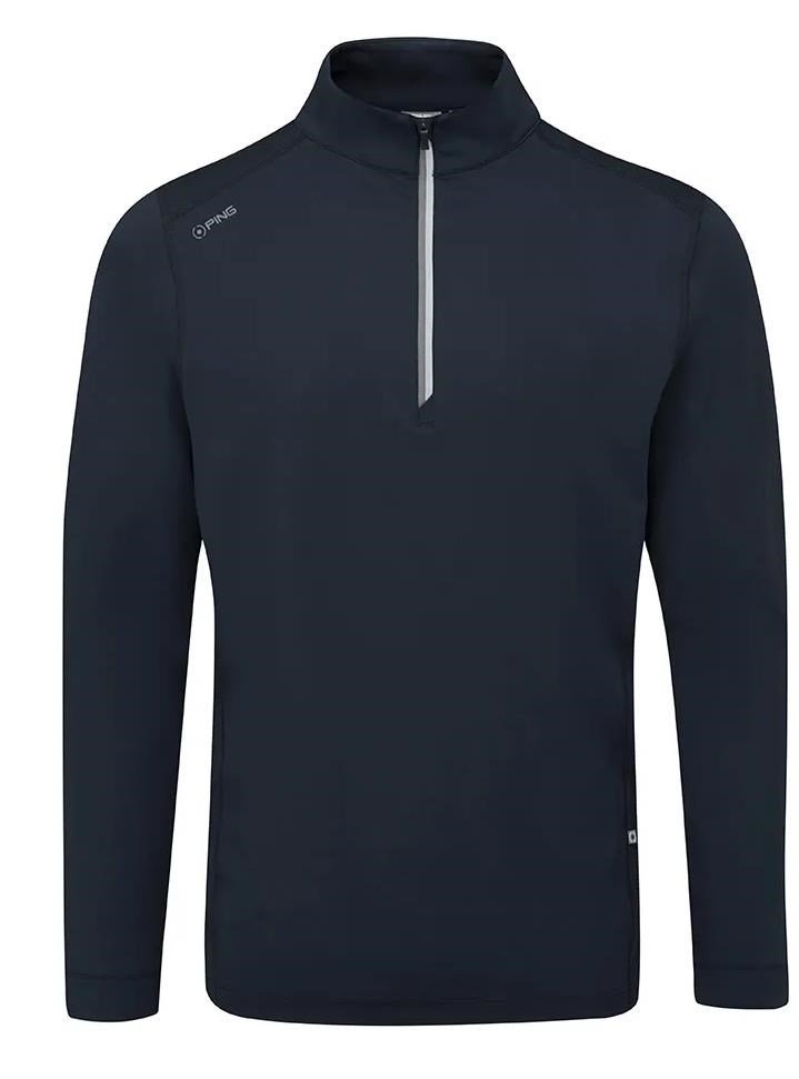 PING Latham Half Zip pull homme mi-couche, navy