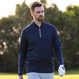 PING Latham Half Zip pull homme mi-couche, navy