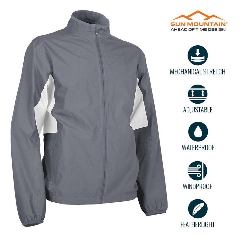 Sun Mountain Monsoon veste imperméable homme, cadet/blanc