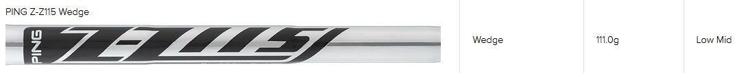 PING s159 Chrome wedge, acier