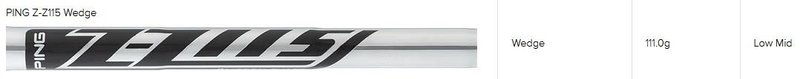 PING s159 Chrome wedge, acier