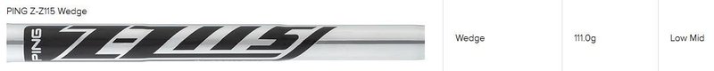 PING s159 Midnight wedge, acier
