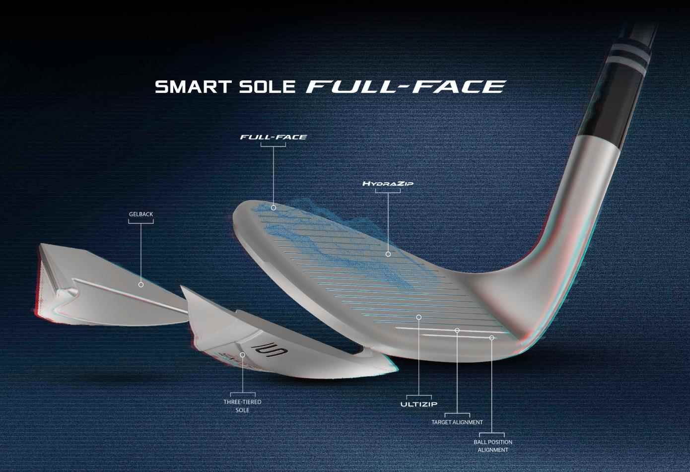 Cleveland Smart Sole Full Face wedge, acier