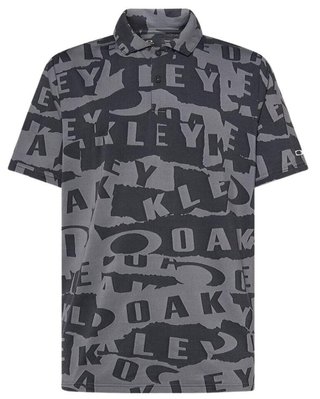 Oakley Ransom Jacquard polo homme, collage black