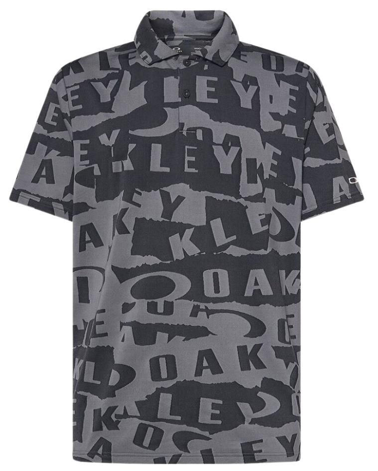 Oakley Ransom Jacquard polo homme, collage black
