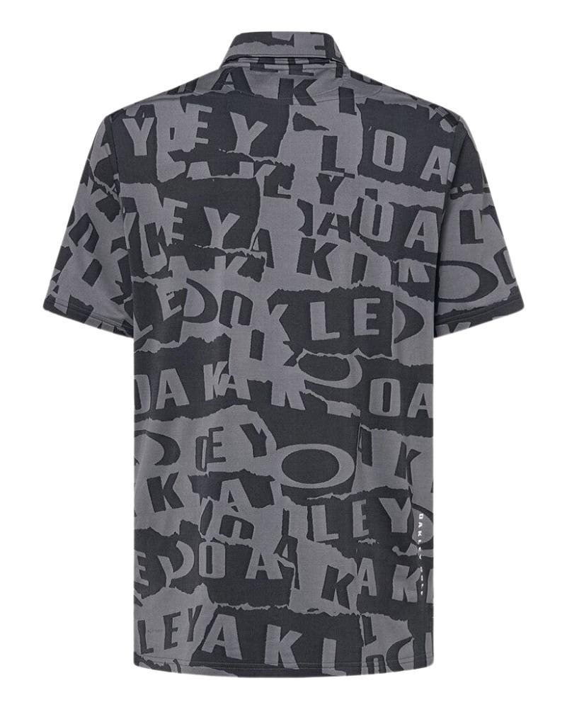 Oakley Ransom Jacquard polo homme, collage black