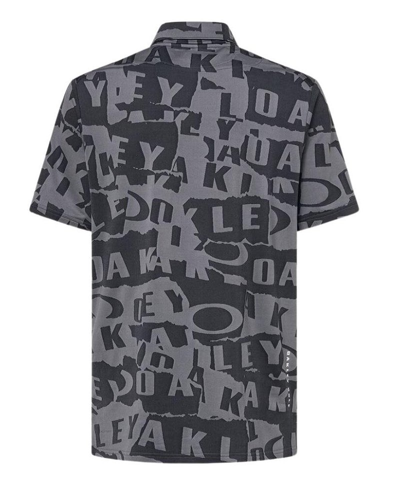Oakley Ransom Jacquard polo homme, collage black