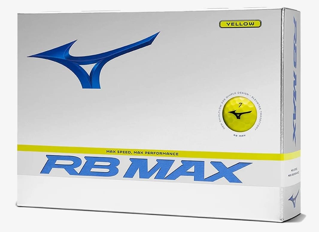 Mizuno RB Max balles de golf, jaunes
