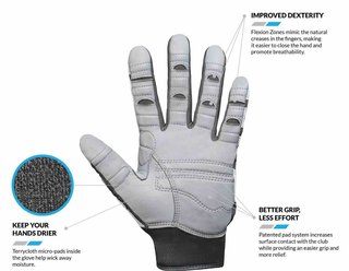 Bionic Relief Grip 2.0 gant de golf homme, blanc
