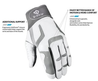 Bionic Relief Grip 2.0 gant de golf femme, blanc