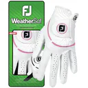 FootJoy WeatherSof gant de golf femme, blanc/rose