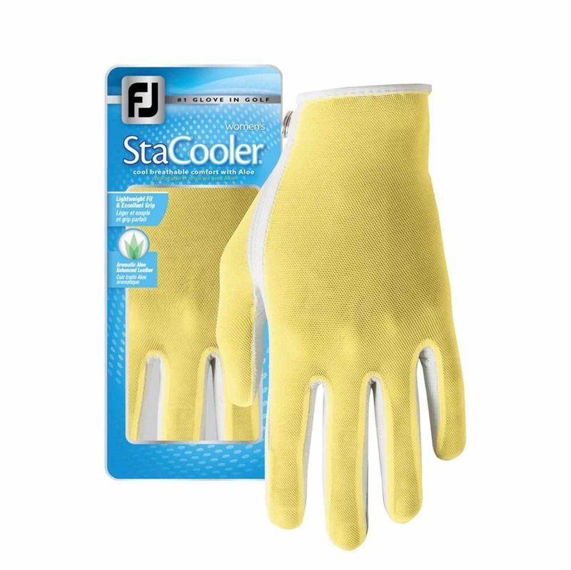 FootJoy StaCooler Assorted gant de golf femme, jaune