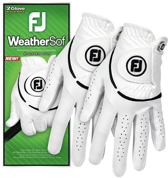 FootJoy WeatherSof gants de golf femme (lot de 2), blanc/noir