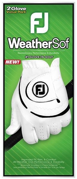 FootJoy WeatherSof gants de golf femme (lot de 2), blanc/noir