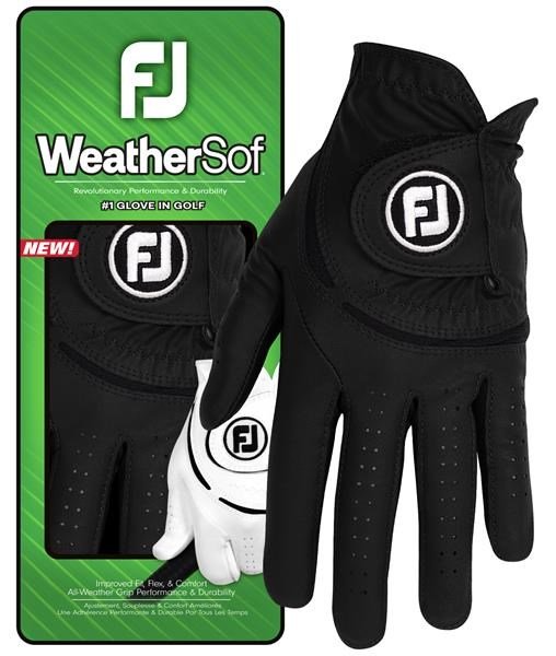 FootJoy WeatherSof gant de golf homme, noir