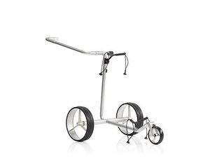 JuStar Carbon Light SET (incl. umbrella, scorecard holder, carry bag, el. parking brake) chariot électrique, titanium