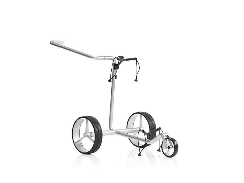 JuStar Carbon Light SET (incl. umbrella, scorecard holder, carry bag, el. parking brake) chariot électrique, titanium