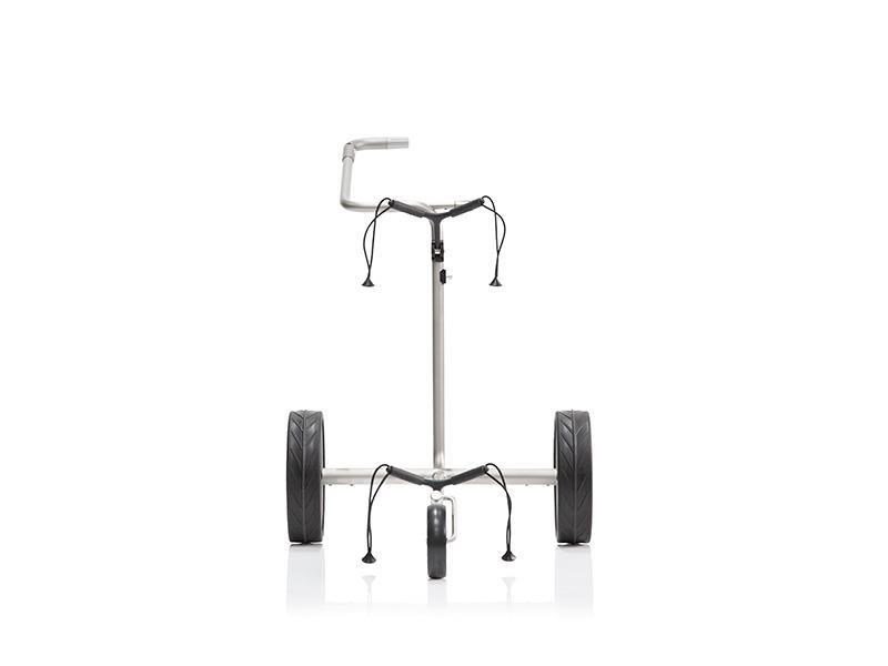 JuStar Carbon Light SET (incl. umbrella, scorecard holder, carry bag, el. parking brake) chariot électrique, titanium