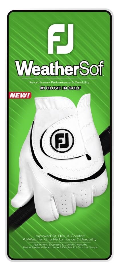 FootJoy WeatherSof 24 gant de golf homme, blanc