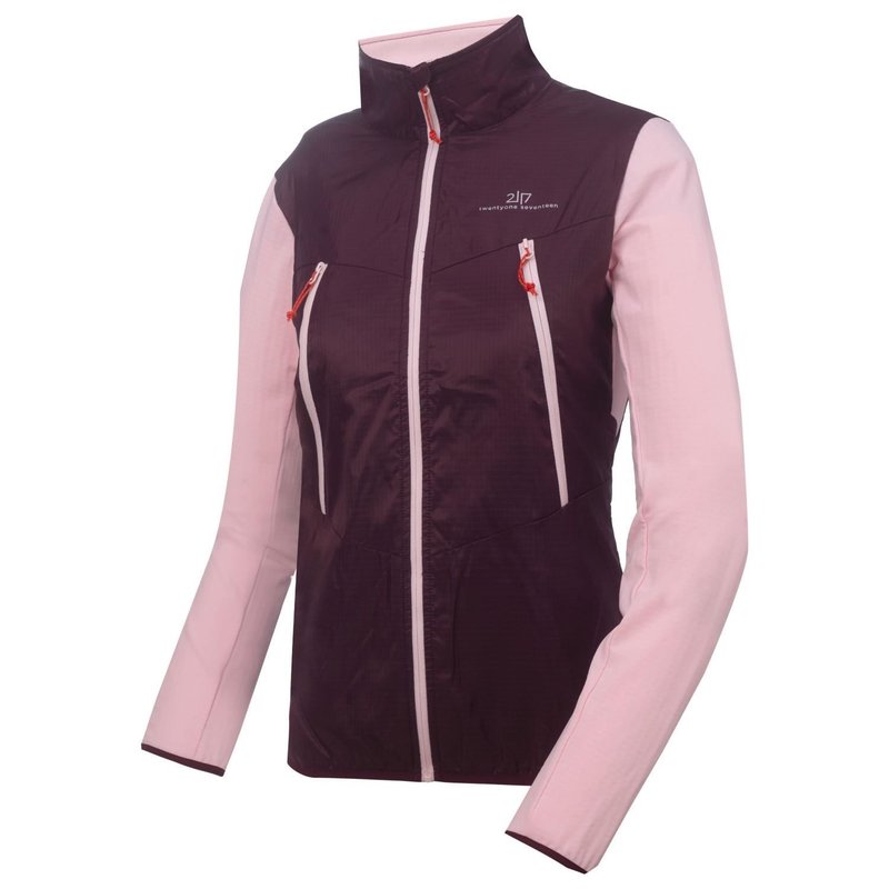 2117 of Sweden Klinta veste hybride femme, dark plum