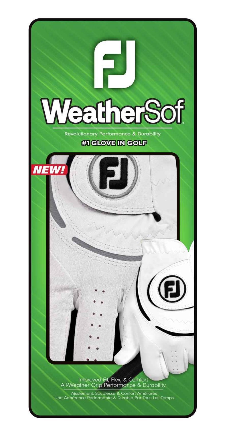 FootJoy WeatherSof 24 gant de golf homme, blanc