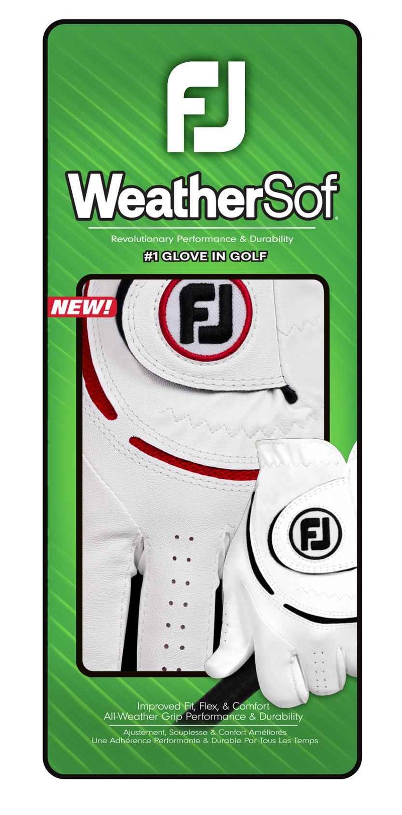 FootJoy WeatherSof 24 gant de golf homme, blanc