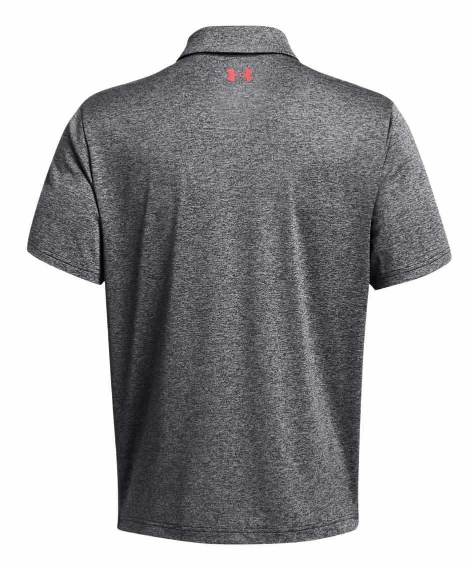 Under Armour Playoff 3.0 Stripe polo homme, noir/rouge solstice