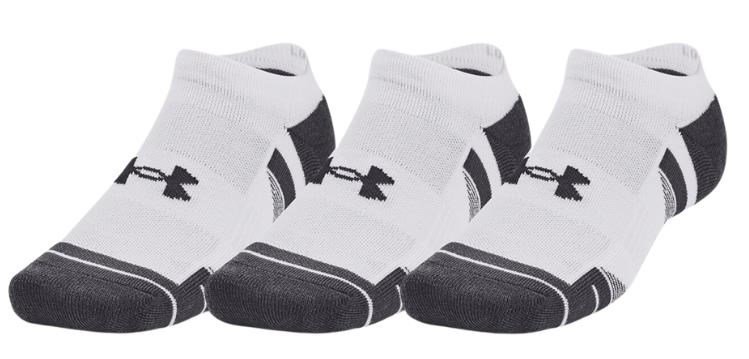 Under Armour Performance Tech chaussettes unisexe (3 paires), blanc/gris
