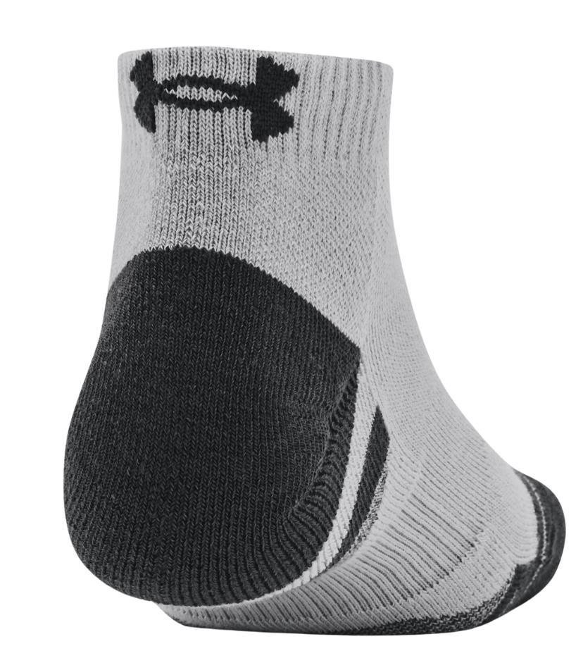 Under Armour Performance Tech chaussettes unisexe (3 paires), mod gray/white