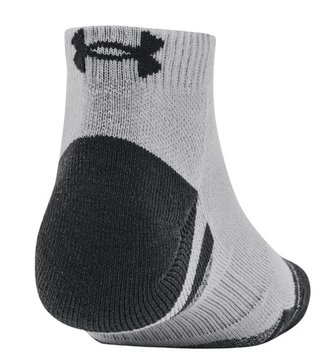 Under Armour Performance Tech chaussettes unisexe (3 paires), mod gray/white