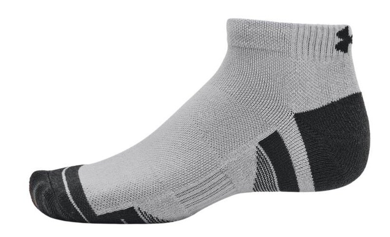 Under Armour Performance Tech chaussettes unisexe (3 paires), mod gray/white