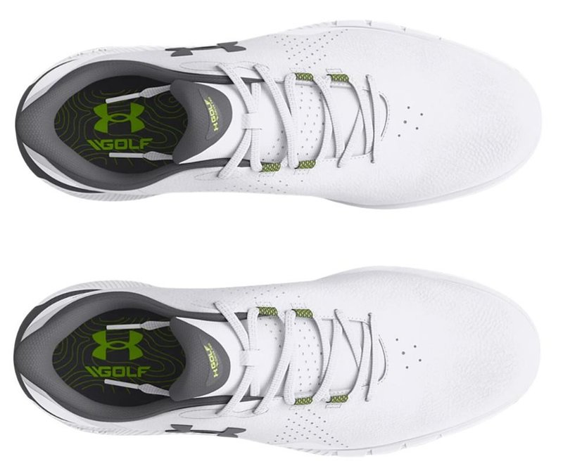 Under Armour Drive Fade SL chaussures de golf homme, blanc/gris titan