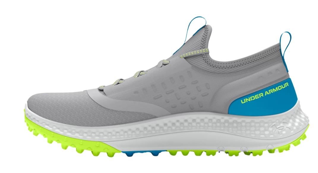 Under Armour GS Charged Phantom SL chaussures de golf junior, mod gray/capri
