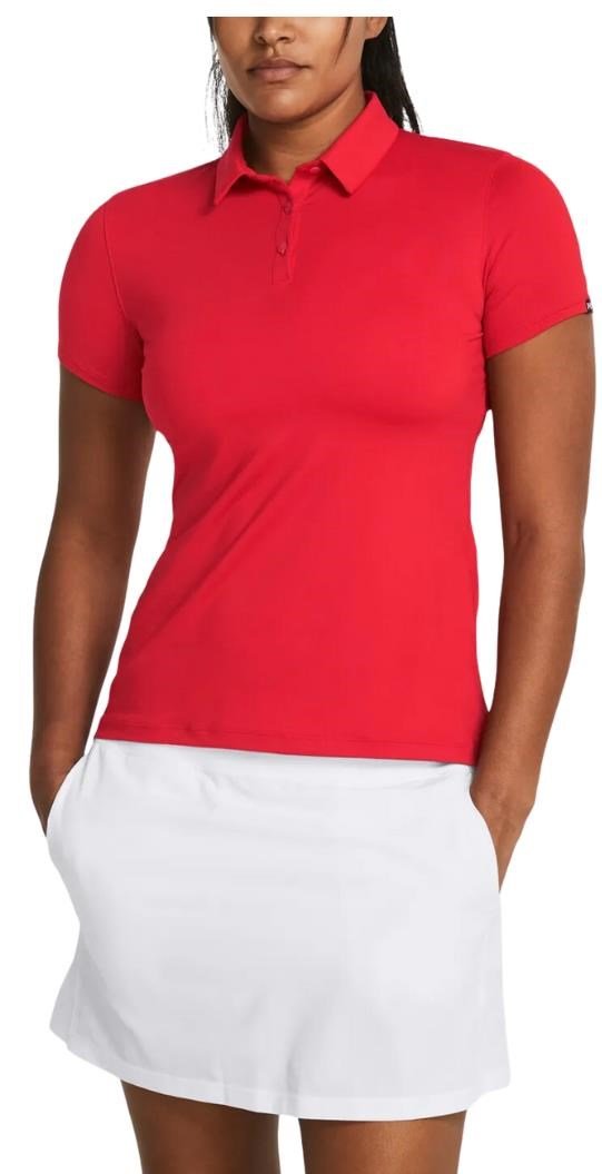 Under Armour T2G polo femme, rouge