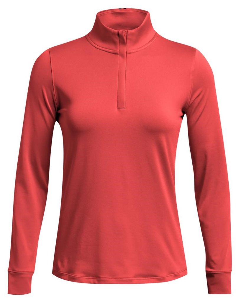 Under Armour Playoff 1/4 Zip sweatshirt femme, red solstice/midnight navy