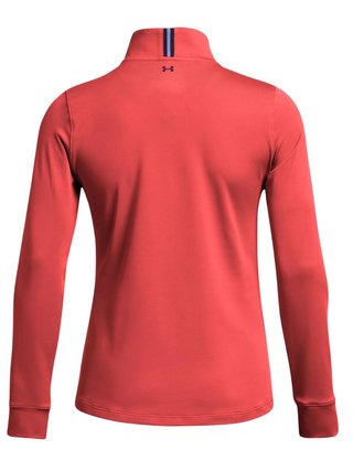 Under Armour Playoff 1/4 Zip sweatshirt femme, red solstice/midnight navy