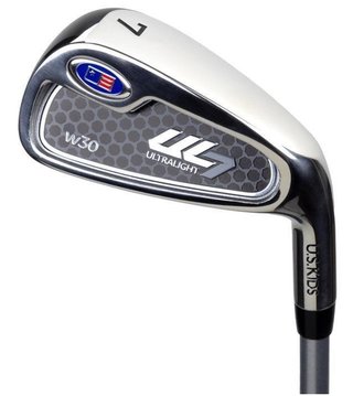 U.S. Kids Golf UL7-39 (99cm) W30 3-Club junior set de golf + sac de transport, noir/rouge