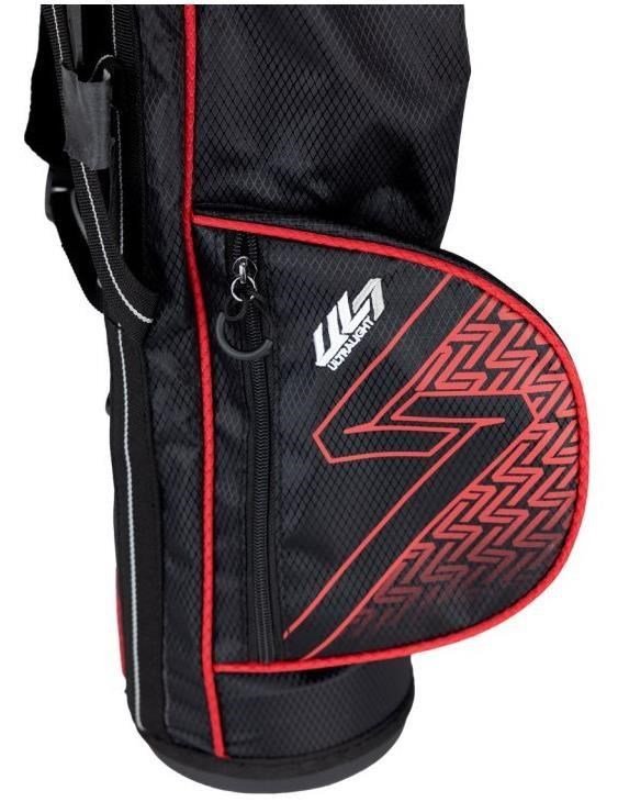 U.S. Kids Golf UL7-39 (99cm) W30 3-Club junior set de golf + sac de transport, noir/rouge