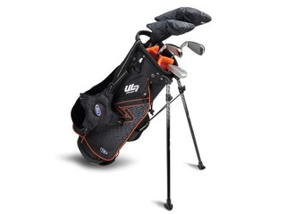 U.S. Kids Golf UL7-51 (130cm) 5-Club junior set de golf + stand bag, noir/orange