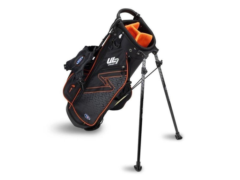 U.S. Kids Golf UL7-51 (130cm) 5-Club junior set de golf + stand bag, noir/orange