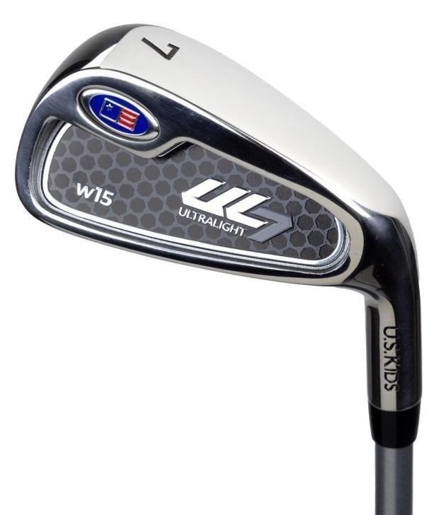 U.S. Kids Golf UL7-54 (137cm) W15 5-Club junior set de golf + stand bag, noir/violet