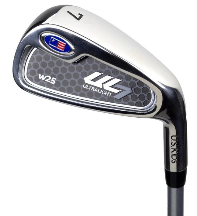 U.S. Kids Golf UL7-45 (114cm) W25 4-Club junior set de golf + stand bag, rose/blanc