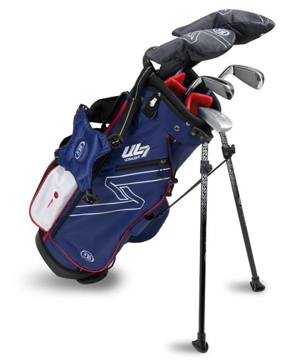 U.S. Kids Golf UL7-48 (122cm) W20 5-Club junior set de golf + stand bag, marine/rouge/blanc