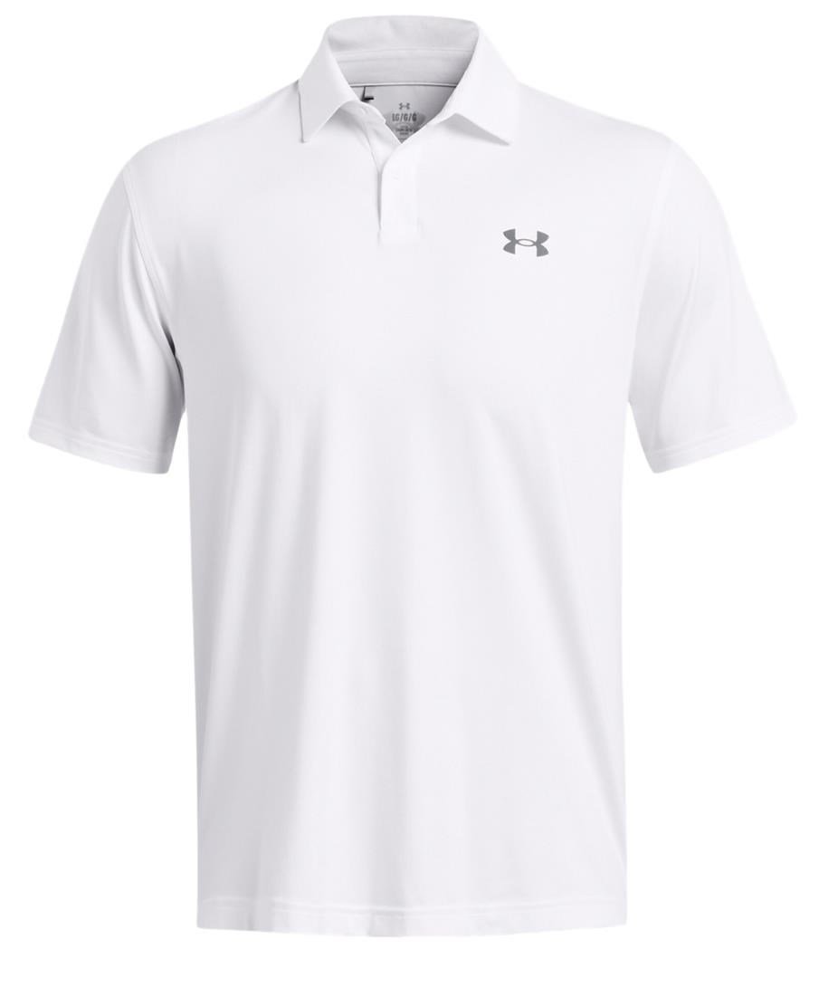 Under Armour T2G polo homme, blanc/gris foncé