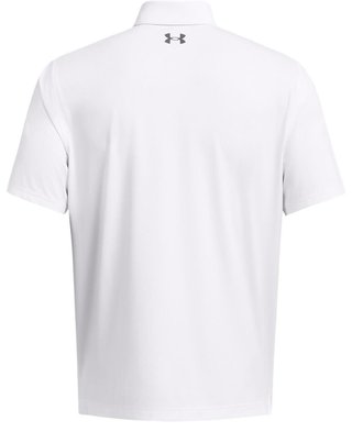 Under Armour T2G polo homme, blanc/gris foncé