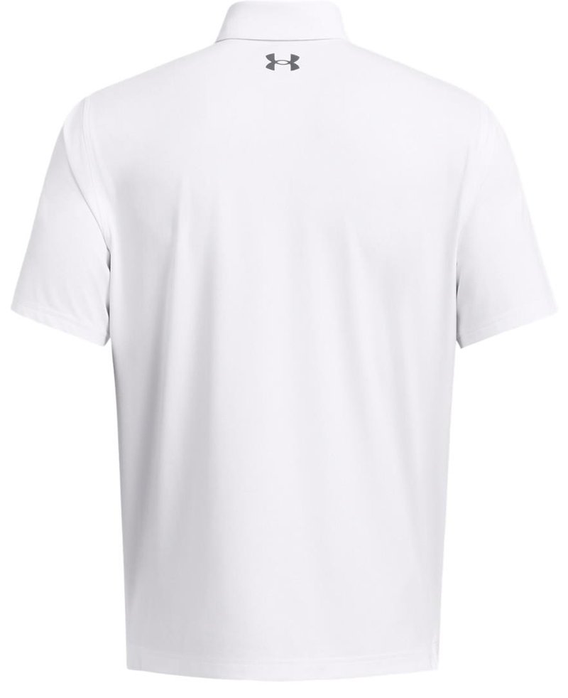 Under Armour T2G polo homme, blanc/gris foncé